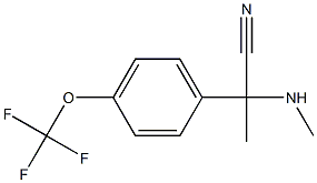 2-(methylamino)-2-[4-(trifluoromethoxy)phenyl]propanenitrile Structure