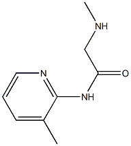 2-(methylamino)-N-(3-methylpyridin-2-yl)acetamide 结构式