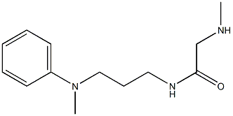 2-(methylamino)-N-{3-[methyl(phenyl)amino]propyl}acetamide Structure