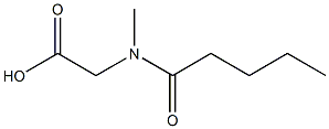 2-(N-methylpentanamido)acetic acid Structure