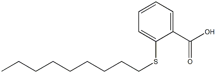 2-(nonylsulfanyl)benzoic acid Structure