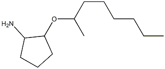 2-(octan-2-yloxy)cyclopentan-1-amine 结构式