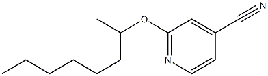 2-(octan-2-yloxy)pyridine-4-carbonitrile Struktur