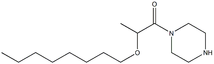 2-(octyloxy)-1-(piperazin-1-yl)propan-1-one,,结构式