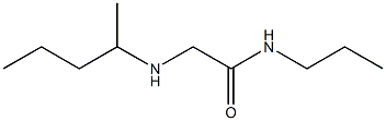 2-(pentan-2-ylamino)-N-propylacetamide 化学構造式