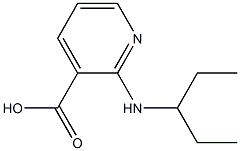 2-(pentan-3-ylamino)pyridine-3-carboxylic acid Struktur