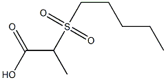 2-(pentylsulfonyl)propanoic acid Structure