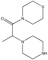 2-(piperazin-1-yl)-1-(thiomorpholin-4-yl)propan-1-one Structure