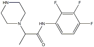 2-(piperazin-1-yl)-N-(2,3,4-trifluorophenyl)propanamide 结构式