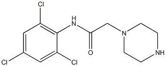 2-(piperazin-1-yl)-N-(2,4,6-trichlorophenyl)acetamide|