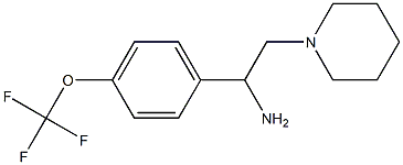 2-(piperidin-1-yl)-1-[4-(trifluoromethoxy)phenyl]ethan-1-amine Struktur