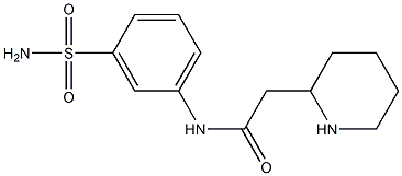 2-(piperidin-2-yl)-N-(3-sulfamoylphenyl)acetamide 结构式