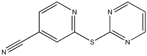 2-(pyrimidin-2-ylsulfanyl)pyridine-4-carbonitrile Structure