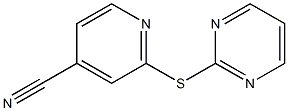  2-(pyrimidin-2-ylsulfanyl)pyridine-4-carbonitrile