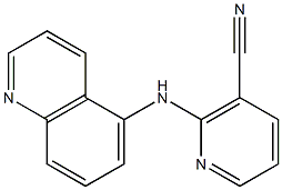2-(quinolin-5-ylamino)nicotinonitrile Structure