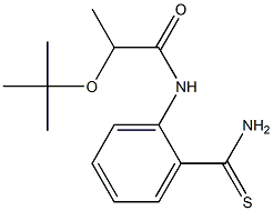 2-(tert-butoxy)-N-(2-carbamothioylphenyl)propanamide,,结构式