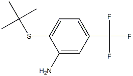 2-(tert-butylsulfanyl)-5-(trifluoromethyl)aniline 化学構造式