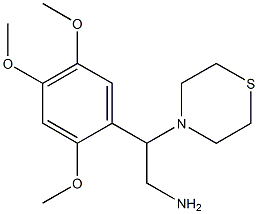 2-(thiomorpholin-4-yl)-2-(2,4,5-trimethoxyphenyl)ethan-1-amine Struktur