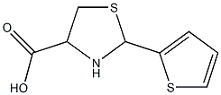 2-(thiophen-2-yl)-1,3-thiazolidine-4-carboxylic acid Struktur