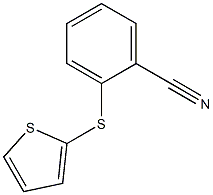 2-(thiophen-2-ylsulfanyl)benzonitrile,,结构式