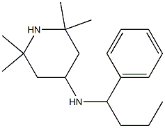 2,2,6,6-tetramethyl-N-(1-phenylbutyl)piperidin-4-amine Structure