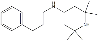2,2,6,6-tetramethyl-N-(3-phenylpropyl)piperidin-4-amine,,结构式