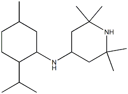 2,2,6,6-tetramethyl-N-[5-methyl-2-(propan-2-yl)cyclohexyl]piperidin-4-amine 结构式