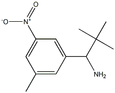 2,2-dimethyl-1-(3-methyl-5-nitrophenyl)propan-1-amine 化学構造式