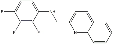 2,3,4-trifluoro-N-(quinolin-2-ylmethyl)aniline 结构式