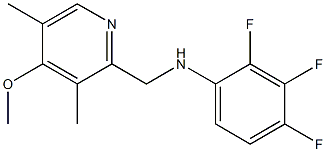 2,3,4-trifluoro-N-[(4-methoxy-3,5-dimethylpyridin-2-yl)methyl]aniline 结构式
