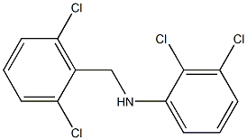 2,3-dichloro-N-[(2,6-dichlorophenyl)methyl]aniline 化学構造式