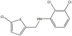 2,3-dichloro-N-[(5-chlorothiophen-2-yl)methyl]aniline Struktur