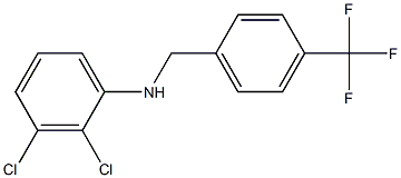 2,3-dichloro-N-{[4-(trifluoromethyl)phenyl]methyl}aniline,,结构式