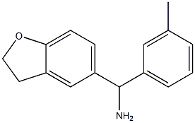 2,3-dihydro-1-benzofuran-5-yl(3-methylphenyl)methanamine