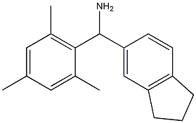 2,3-dihydro-1H-inden-5-yl(2,4,6-trimethylphenyl)methanamine Struktur