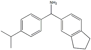 2,3-dihydro-1H-inden-5-yl[4-(propan-2-yl)phenyl]methanamine