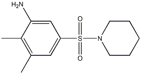 2,3-dimethyl-5-(piperidine-1-sulfonyl)aniline Structure