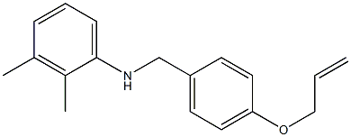 2,3-dimethyl-N-{[4-(prop-2-en-1-yloxy)phenyl]methyl}aniline 结构式