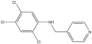2,4,5-trichloro-N-(pyridin-4-ylmethyl)aniline 结构式
