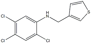 2,4,5-trichloro-N-(thiophen-3-ylmethyl)aniline Structure