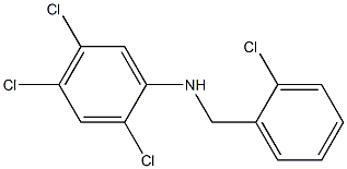 2,4,5-trichloro-N-[(2-chlorophenyl)methyl]aniline Structure