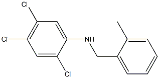  2,4,5-trichloro-N-[(2-methylphenyl)methyl]aniline