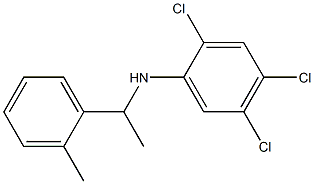 2,4,5-trichloro-N-[1-(2-methylphenyl)ethyl]aniline Struktur