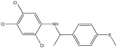 2,4,5-trichloro-N-{1-[4-(methylsulfanyl)phenyl]ethyl}aniline 结构式