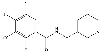 2,4,5-trifluoro-3-hydroxy-N-(piperidin-3-ylmethyl)benzamide