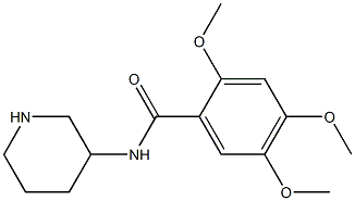 2,4,5-trimethoxy-N-(piperidin-3-yl)benzamide Structure