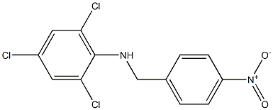 2,4,6-trichloro-N-[(4-nitrophenyl)methyl]aniline Structure