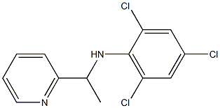 2,4,6-trichloro-N-[1-(pyridin-2-yl)ethyl]aniline Structure