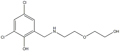 2,4-dichloro-6-({[2-(2-hydroxyethoxy)ethyl]amino}methyl)phenol Structure