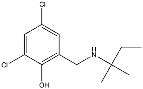 2,4-dichloro-6-{[(2-methylbutan-2-yl)amino]methyl}phenol